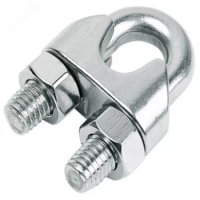 Зажим для троса с 2-мя гайками 10 мм АРТ 9074 нержавеющая сталь А4